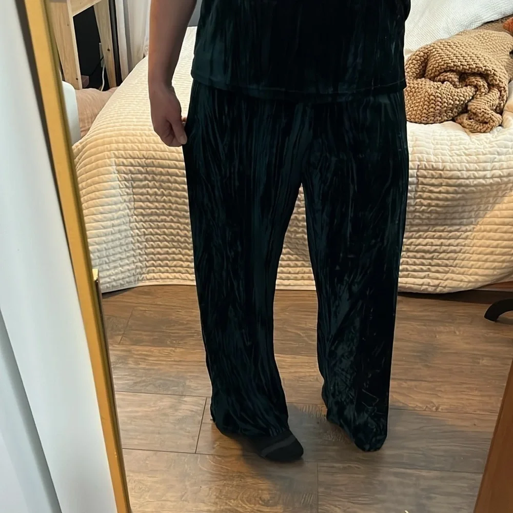Rachel Zoe Wide Leg Velvet Tank Set NWT